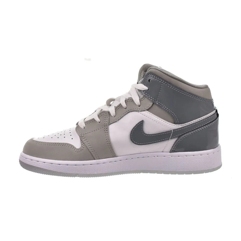 Best Cheap Sneakers Jordan 1 Mid SE (GS) Big Kids' Shoes White/Cool Grey hf3193-100