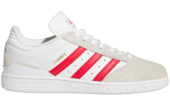 Zebra Adidas Shoes Adidas Busenitz Shoe - White/Scarlet