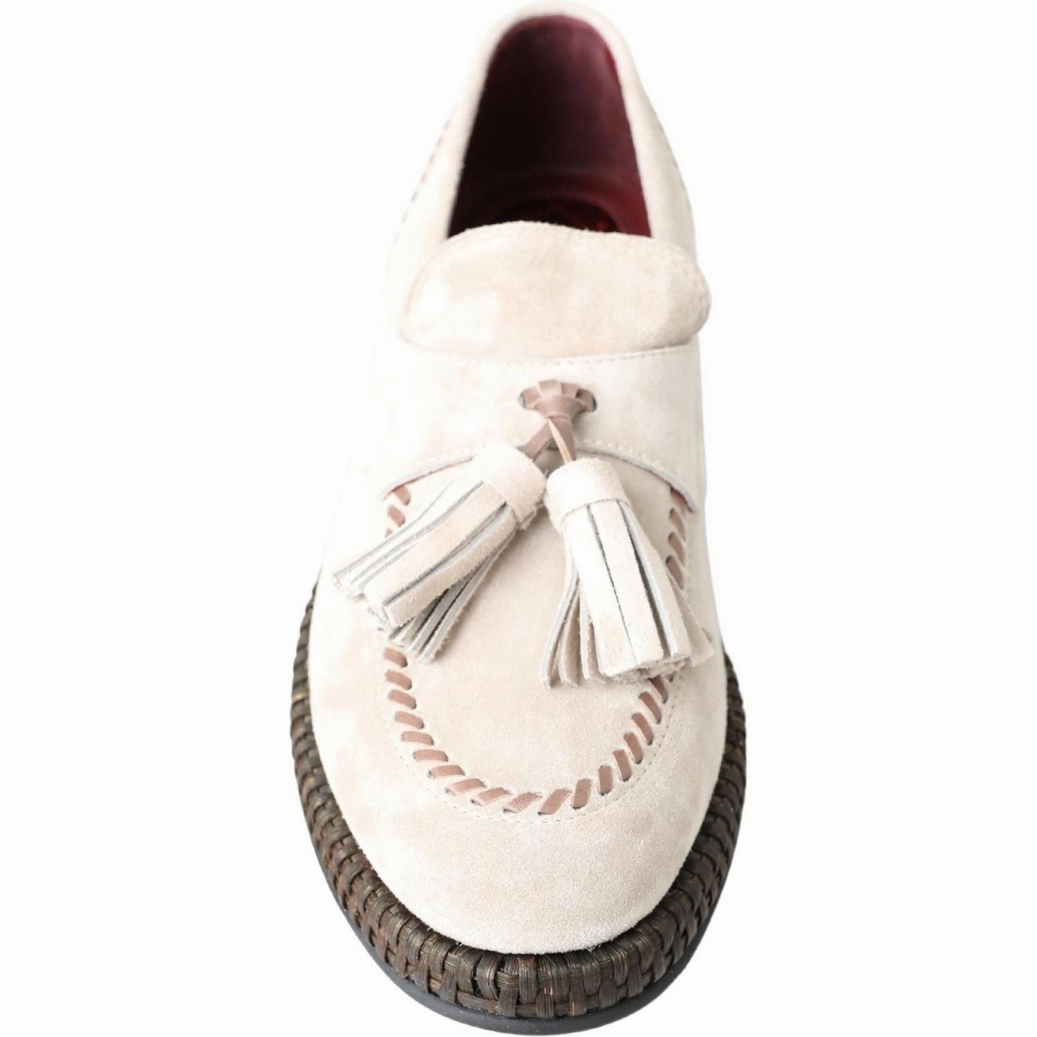 Dolce & Gabbana Ivory Suede Leather Men Espadrille Shoes Sarah Flint Espadrilles