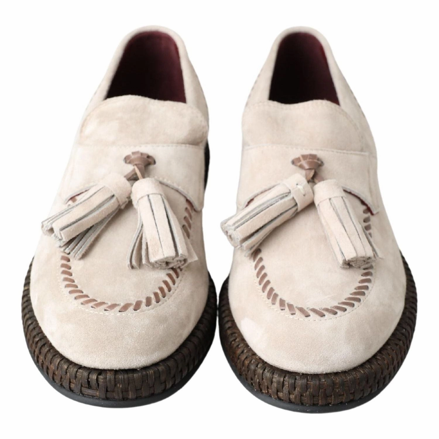 Rothy's Espadrille Mary Jane Dolce & Gabbana Ivory Suede Leather Men Espadrille Shoes