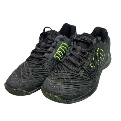 Sb Blzr Court Skate Wilson Tennis Shoes Boys 4 Black Neon Green Athletic Court Sneakers