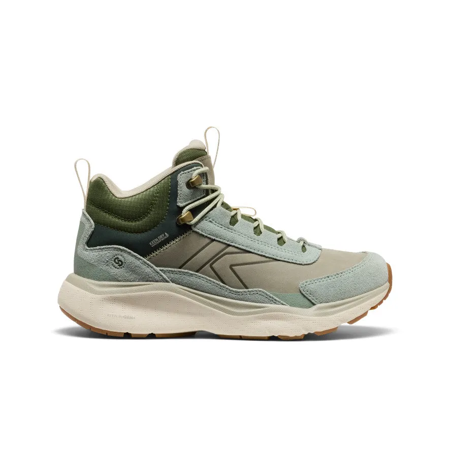 Trail Running Shoes Las Vegas Women's Leiki Waterproof Leather Hiking Boot  |  Iceberg Green/Bronze Green