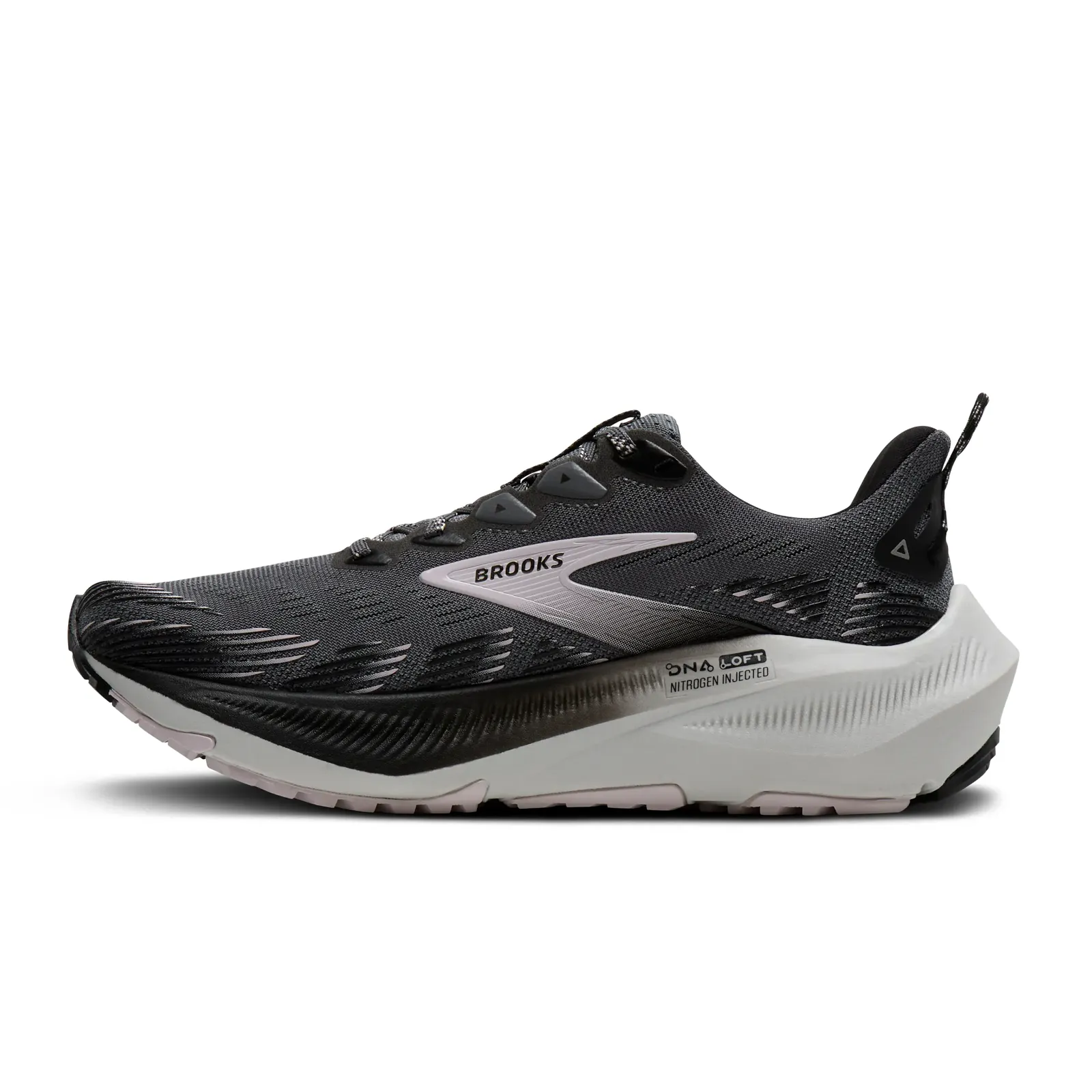 Brooks Ghost Trail Running Shoe (Women) - Poppy Seed/Black/Pink