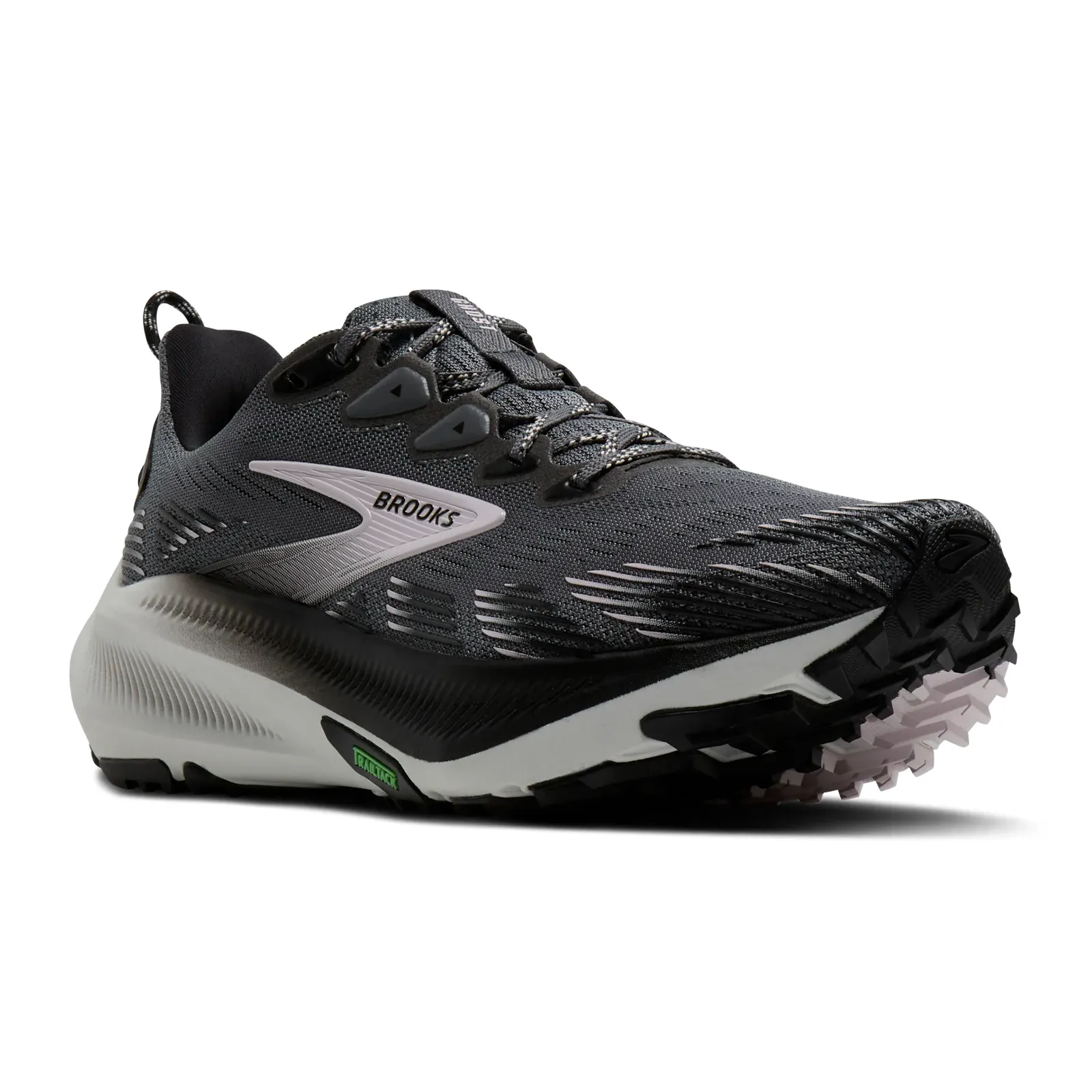 Brooks Ghost Trail Running Shoe (Women) - Poppy Seed/Black/Pink