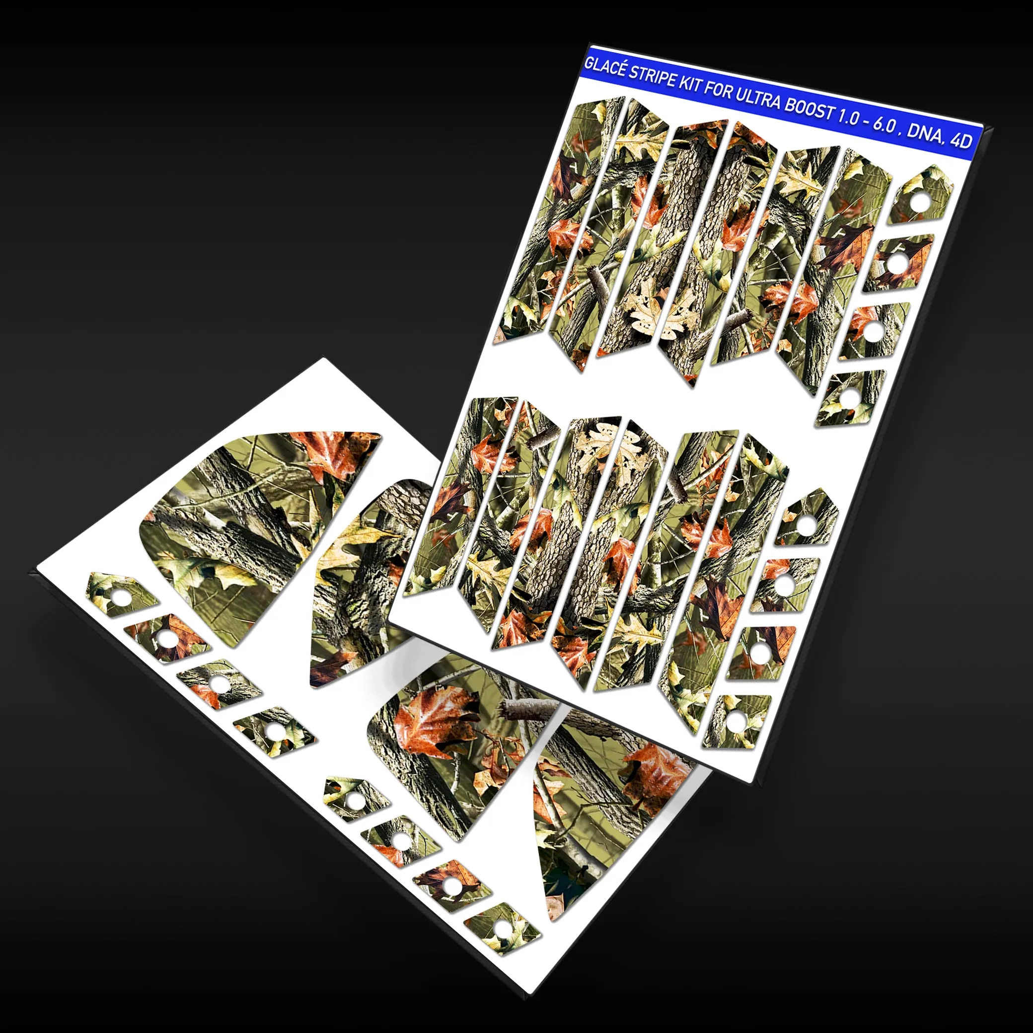 Green Adidas Skate Shoes Tree Camouflage Stripes for Ultra Boost