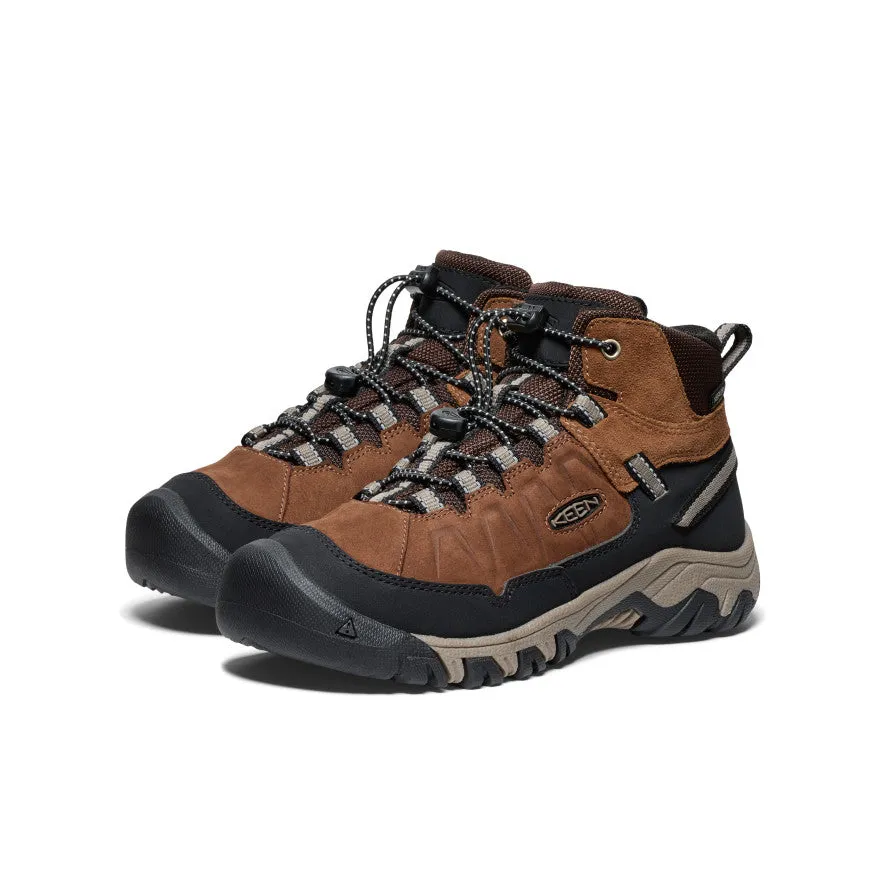 Big Kids' Targhee IV Waterproof Hiking Boot  |  Bison/Brindle Hiking Shoes Michelin