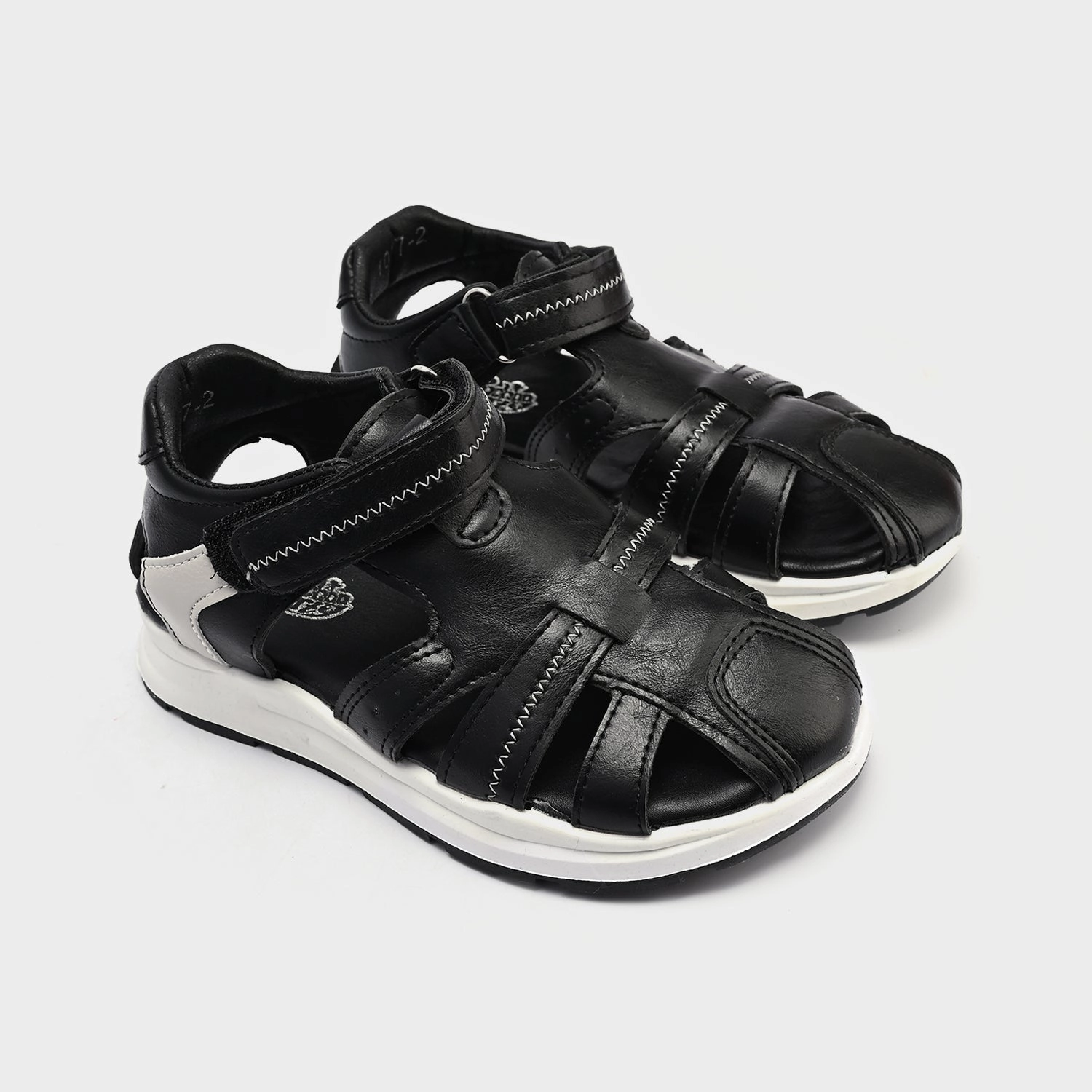 Stylish Walking Boys Sandal 1017-2-Black/Grey