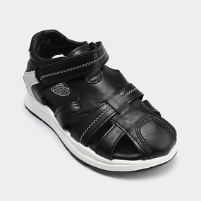 For Seniors Walking Boys Sandal 1017-2-Black/Grey
