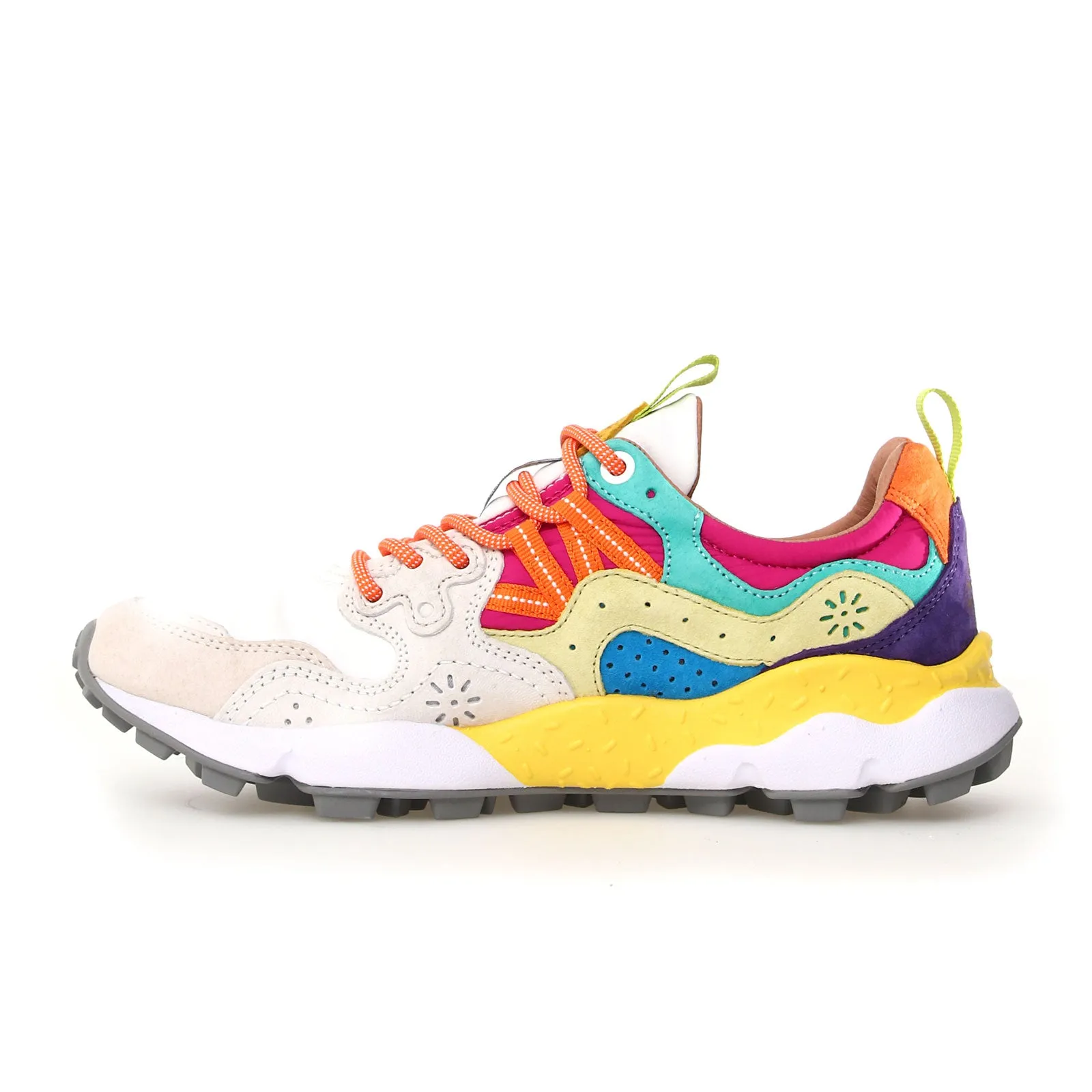 Flower Mountain Yamano 3 Sneaker (Women) - Pink/White Ankle High Trail Running Shoes