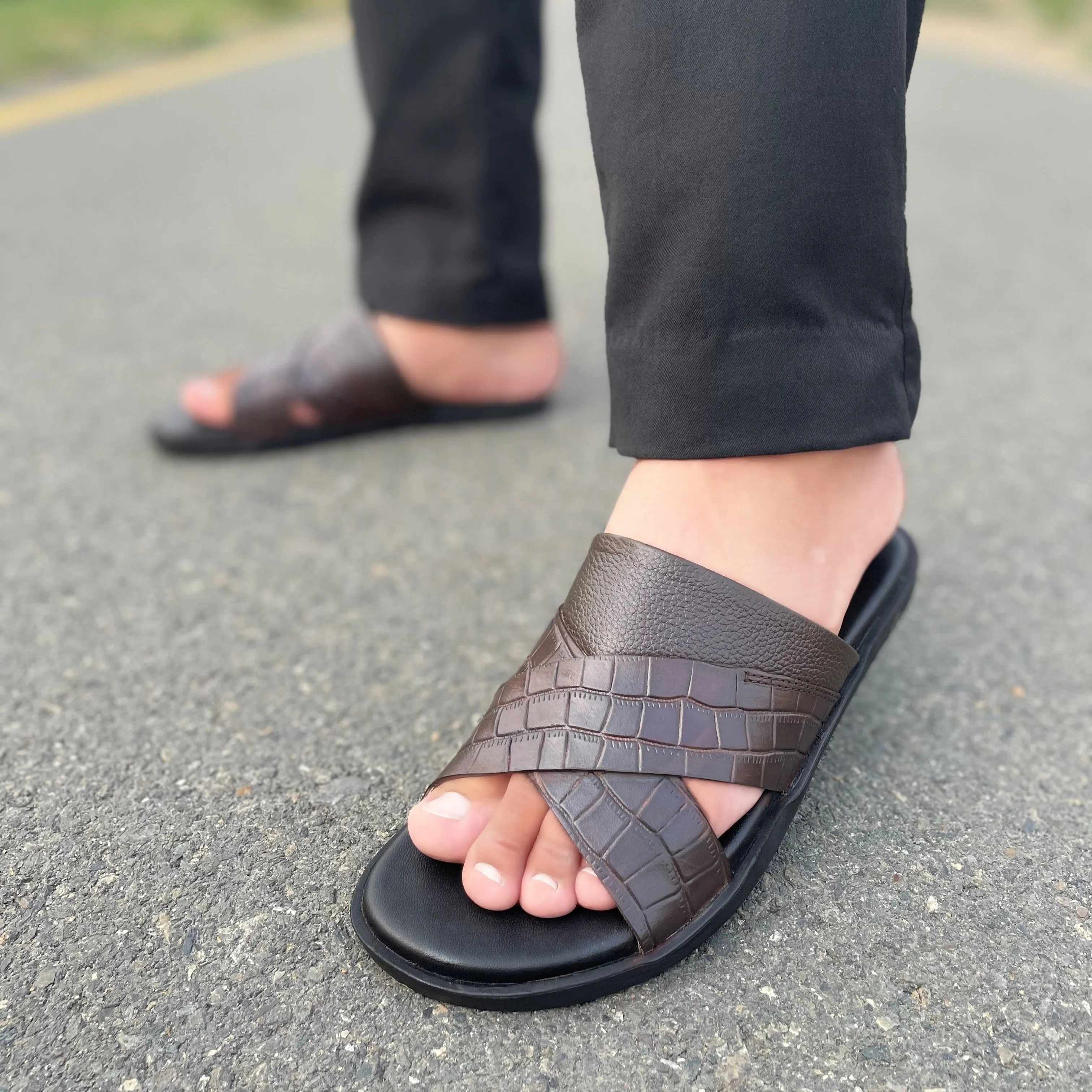 LS Pure leather Handmade Feeto Chappal LS-162 Ugg Coquette Slippers