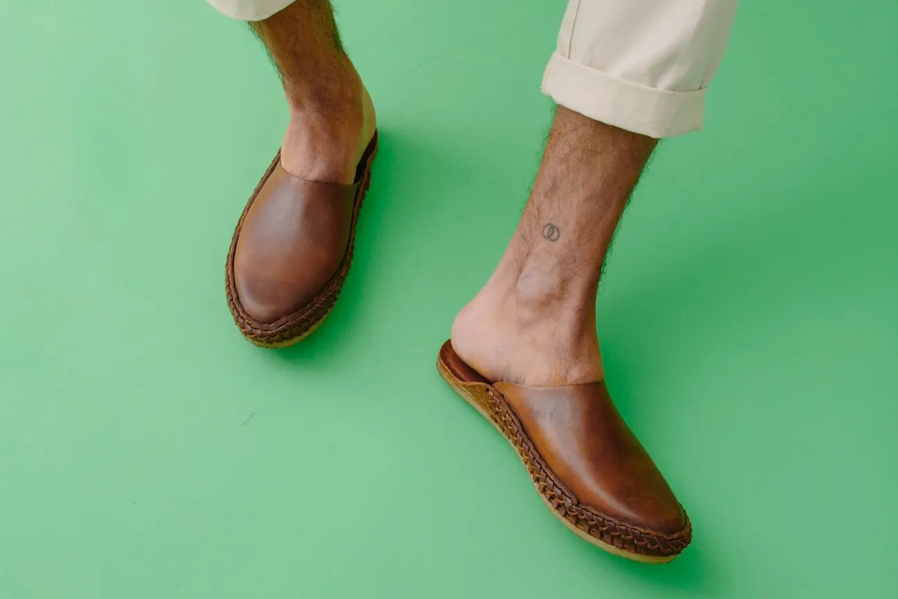 Heritage Solid City Slipper in Walnut Giesswein Slippers