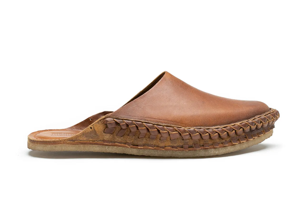 Heritage Solid City Slipper in Walnut Shop Tasman Slippers