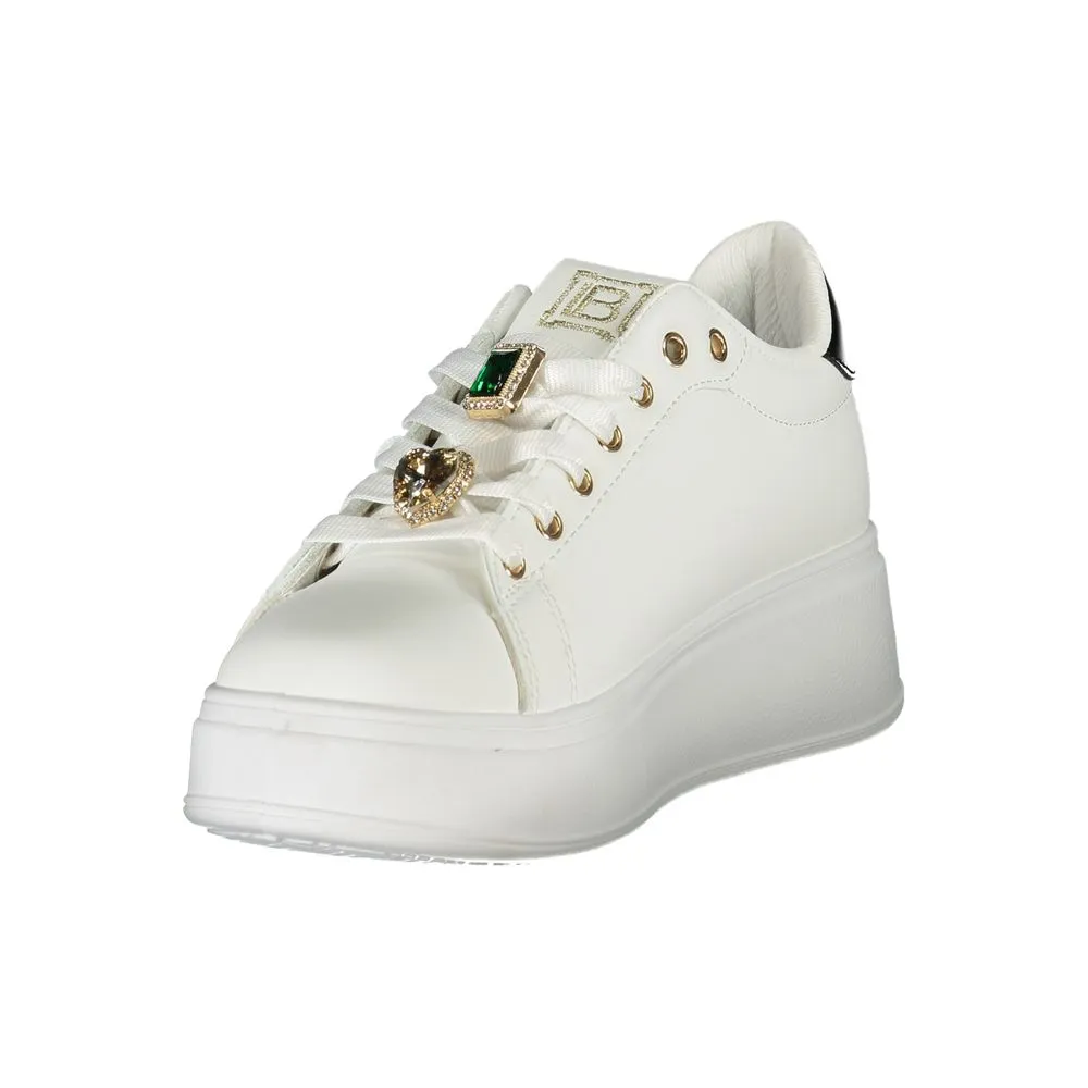 Trimp Sneakers Laura Biagiotti White Synthetic Women Sneaker