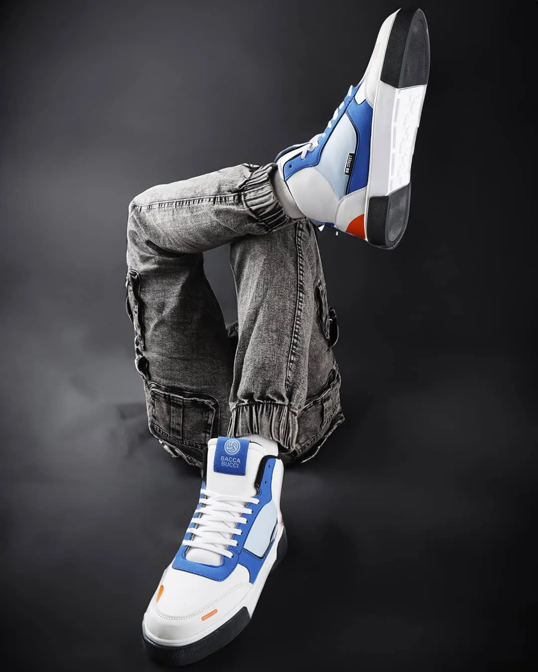 Bacca Bucci High-top SKYLINE SOARER Men's Sneakers - Gen Z Style Elevation Attire Business Casual Shoes