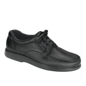 Men's Bout Time Lace Up Loafer Black Flat Shoe