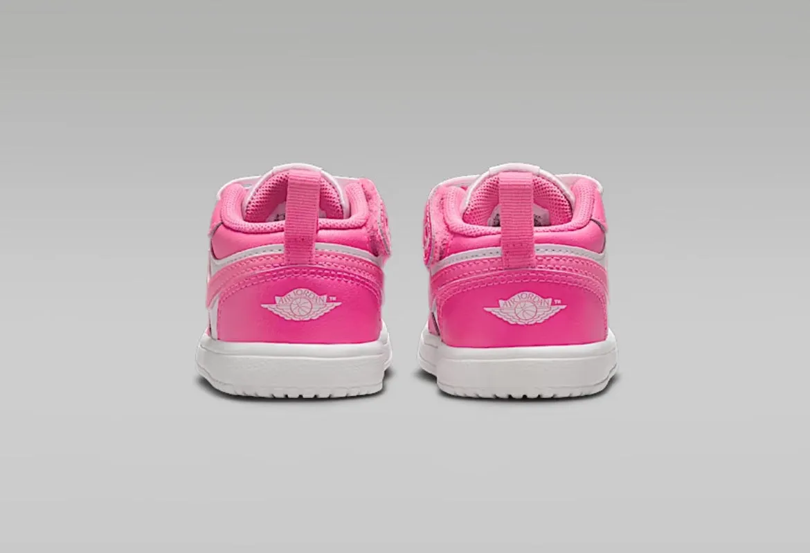 Pre-Order Neon Hot Pink Swarovski Air Jordan 1 Low Shoes