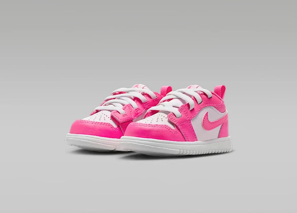 Pre-Order Neon Hot Pink Swarovski Air Jordan 1 Low Shoes