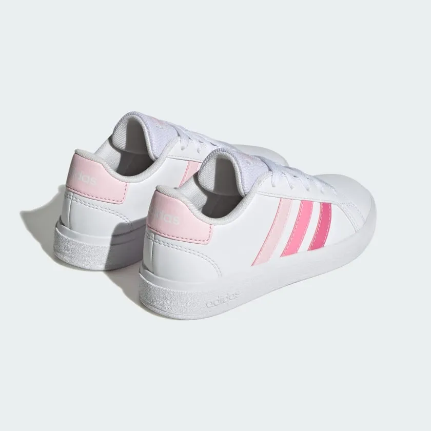 Kids' adidas Grand Court Lifestyle Tennis Lace-Up Shoes