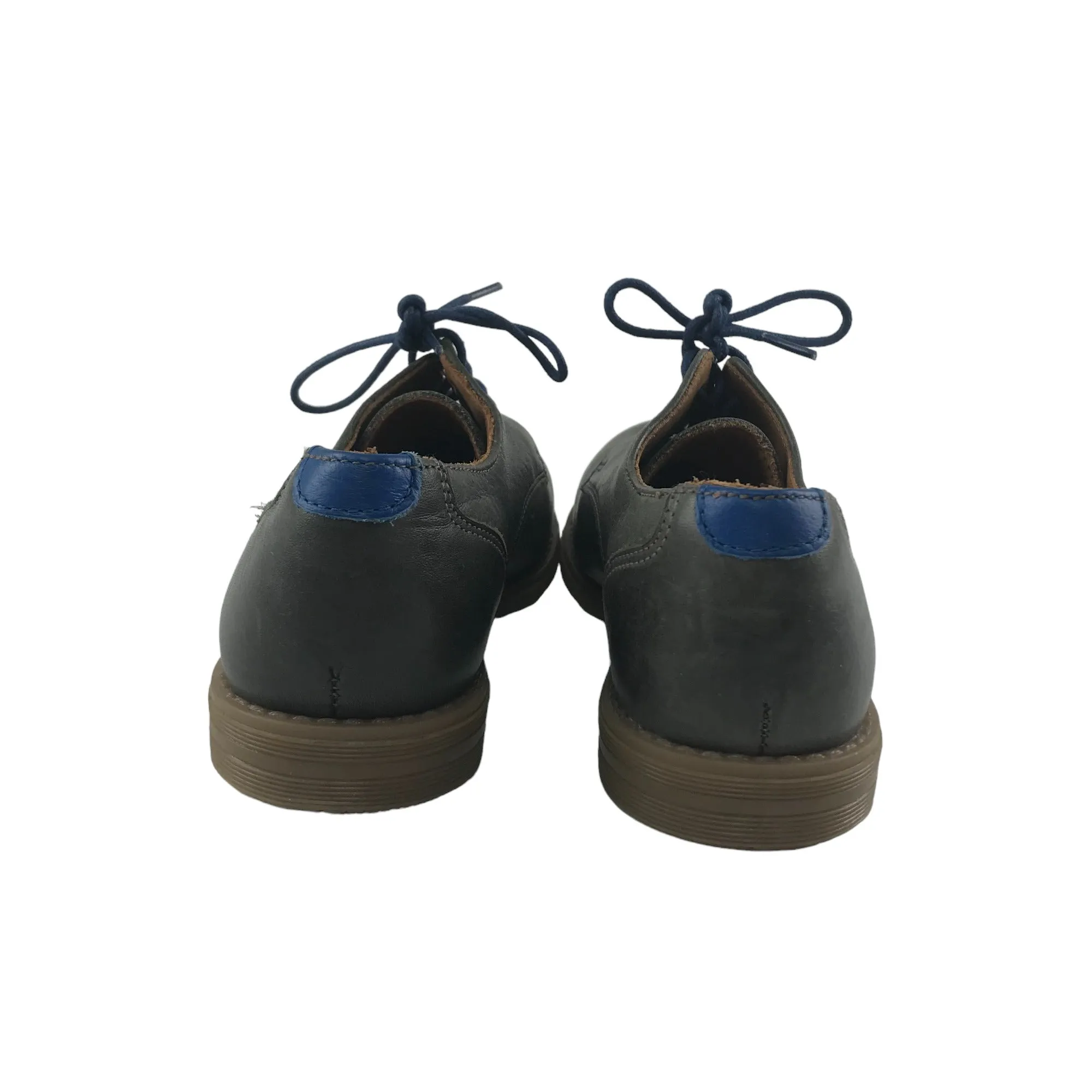 Rockport Casual Dress Shoes M&S Dress Shoes Shoe Size 12 Junior Grey Leather with Laces