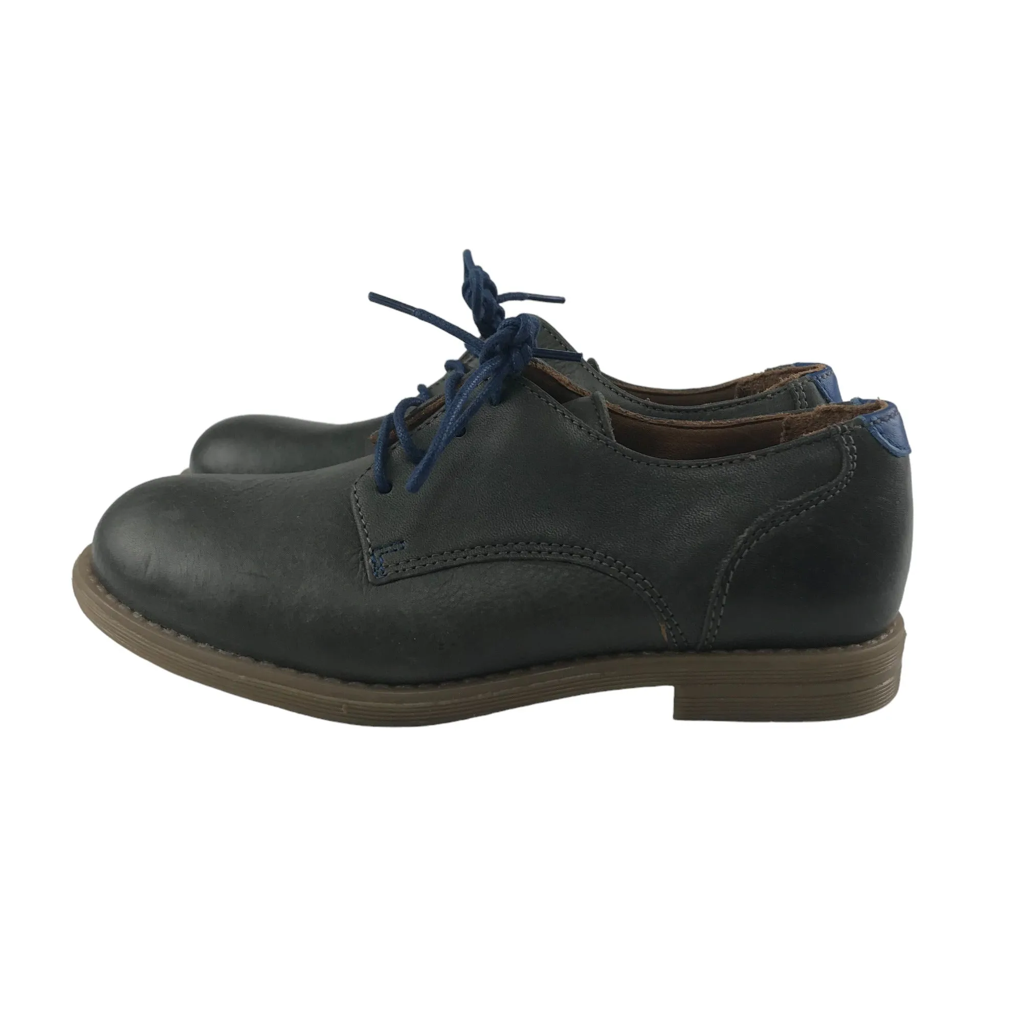 Running Shoes For Casual Wear M&S Dress Shoes Shoe Size 12 Junior Grey Leather with Laces