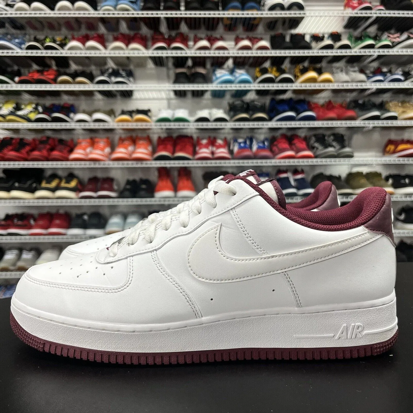 Nike Air Force 1 Low White Dark Beetroot DH7561-106 Men's Size 14 Asics Gel-venture 6 Running Shoe