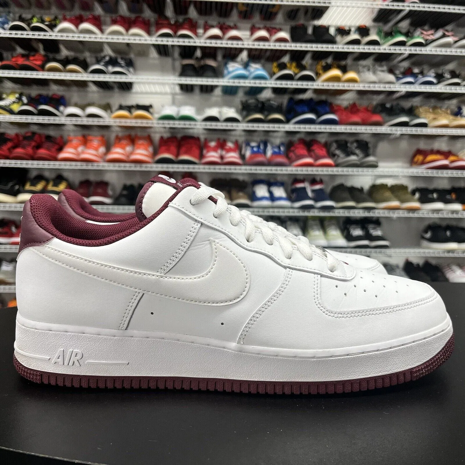 Nike Air Force 1 Low White Dark Beetroot DH7561-106 Men's Size 14 Asics Ex89 Shoes