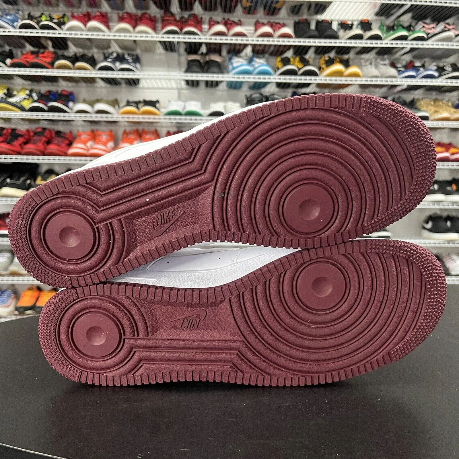 Nike Air Force 1 Low White Dark Beetroot DH7561-106 Men's Size 14 Asics Arch Fit Shoes