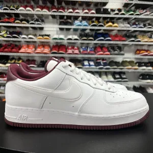 Nike Air Force 1 Low White Dark Beetroot DH7561-106 Men's Size 14 Asics Unisex Ex89 Mid Top Sportstyle Shoes