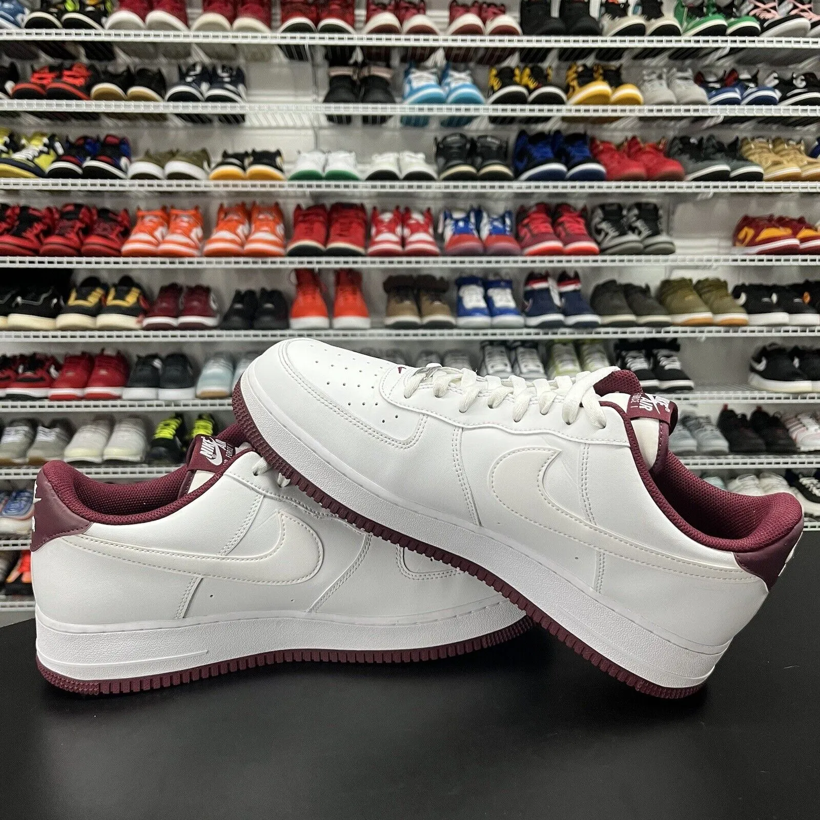 Nike Air Force 1 Low White Dark Beetroot DH7561-106 Men's Size 14 Scheels Asics Shoes