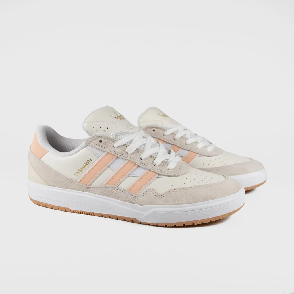 Adidas Skateboarding - Tyshawn II Shoes - Wonder White / Powder Coral / Off White Adidas Shoe Storage