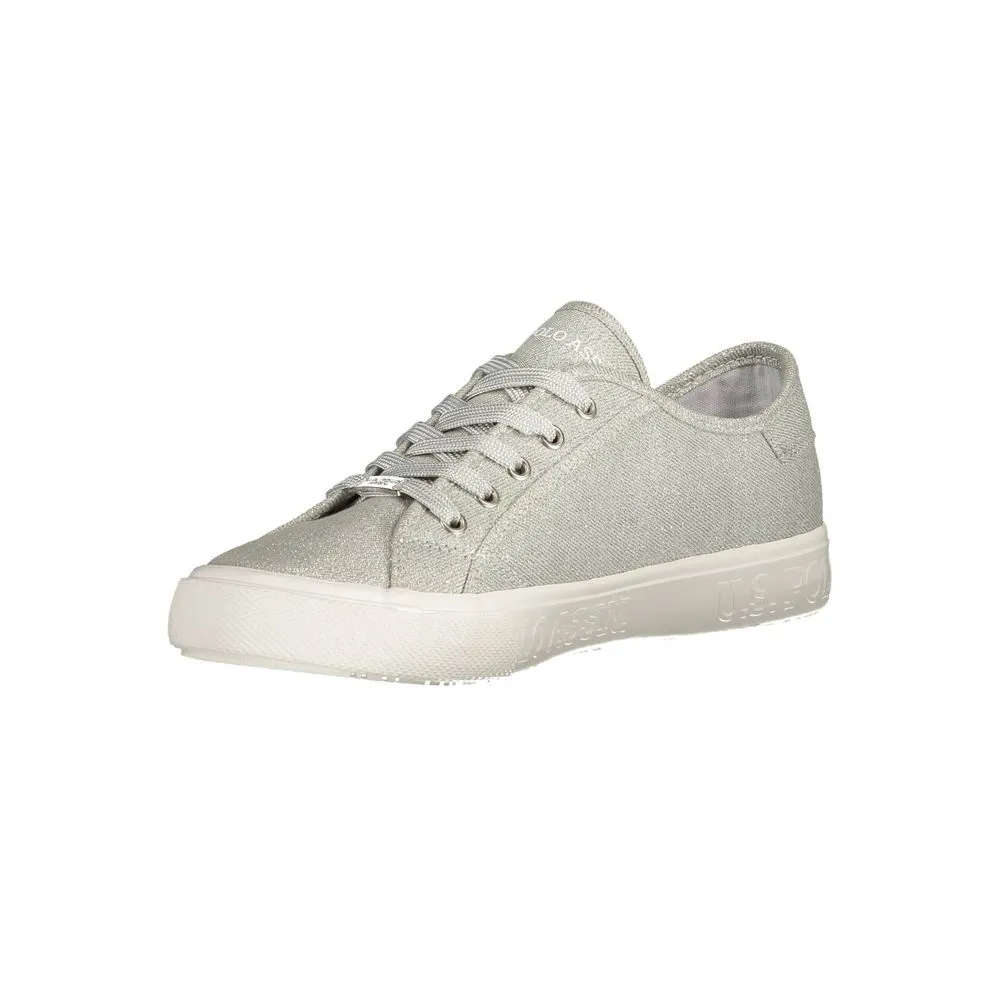 Leather Sneakers High Top U.S. POLO ASSN. Gray Polyester Sneaker