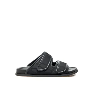 Glove Shoes Flats Valentino Garavani Black Fabric Flat Sandals