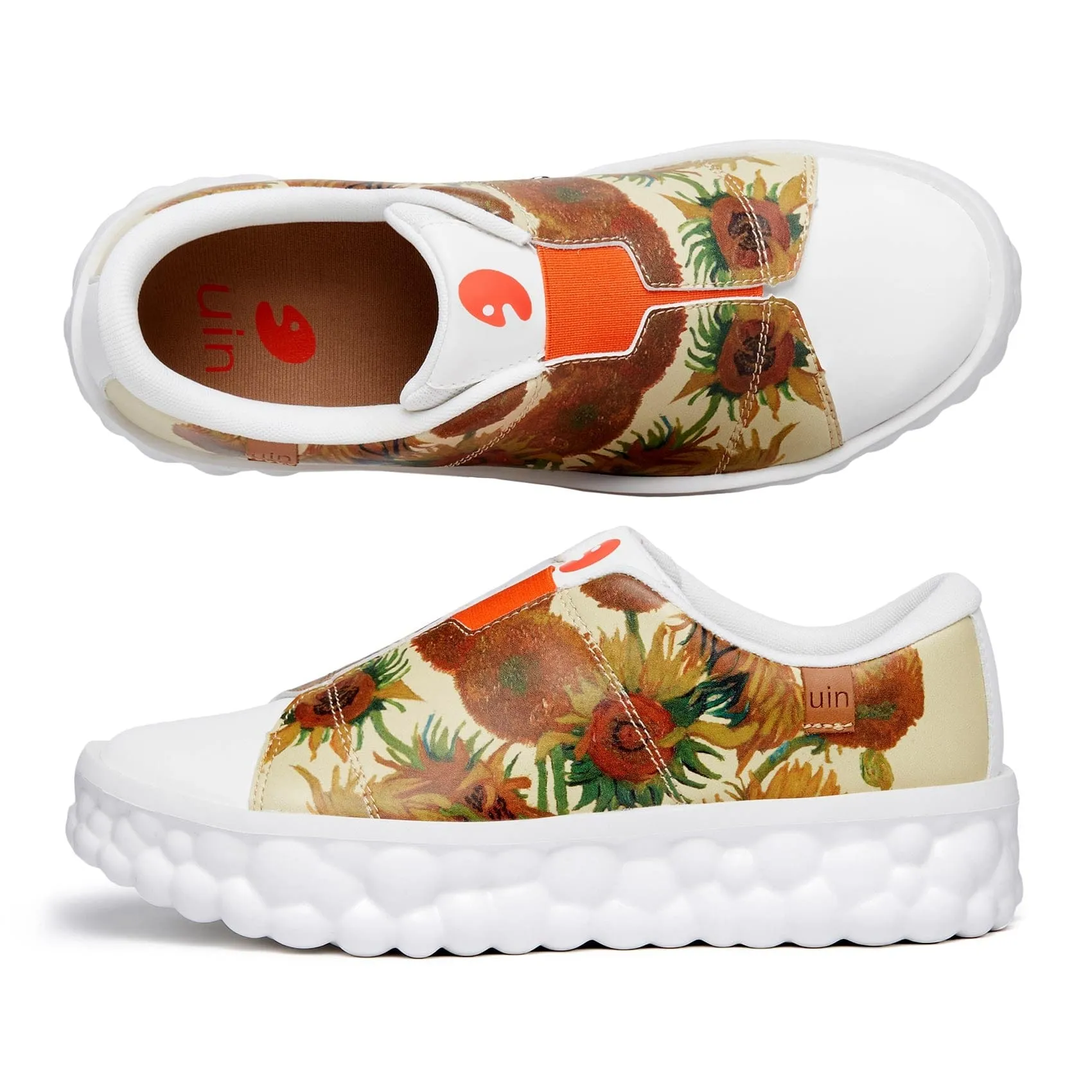 1990s Skate Shoes Van Gogh Sunflowers Las Ramblas Women