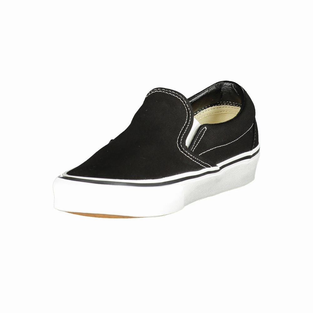 White Shoes Vans Black Polyester Women Sneaker