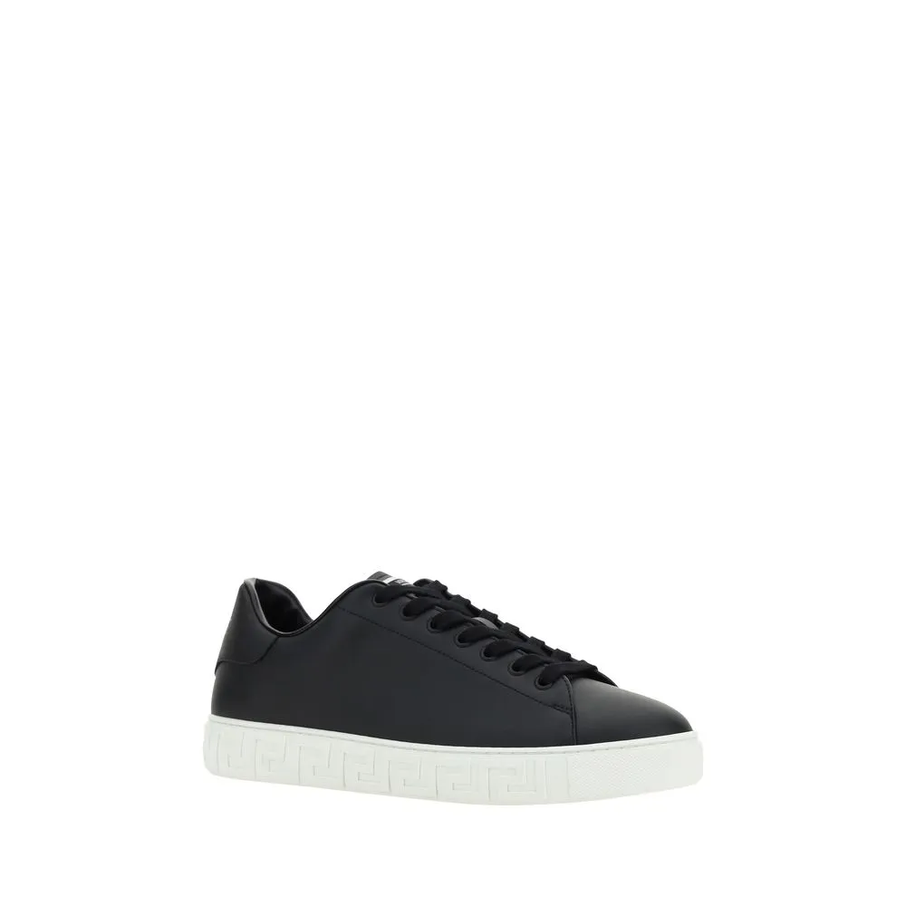 Closed Flat Shoes Versace Black Rubber Low Top Sneakers