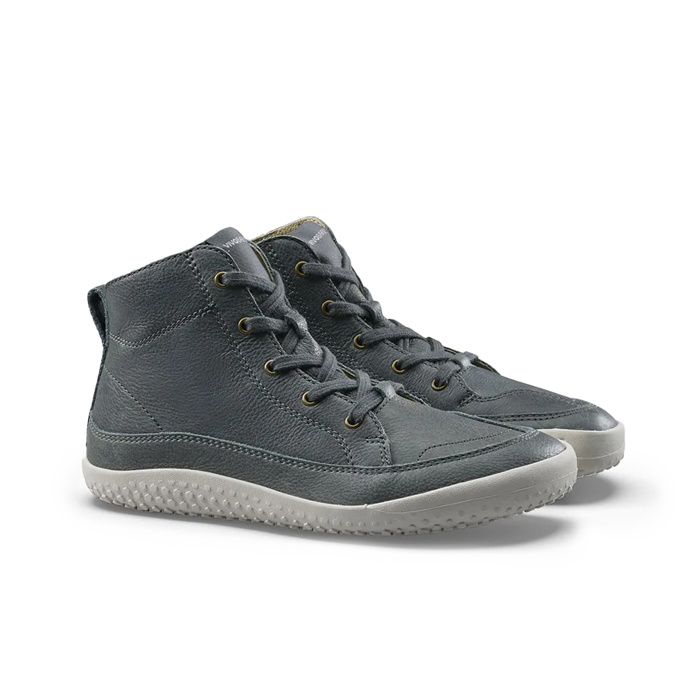 Vivobarefoot Gobi Boot Juniors Dark Shadow Hiking Shoes Wide Width Waterproof