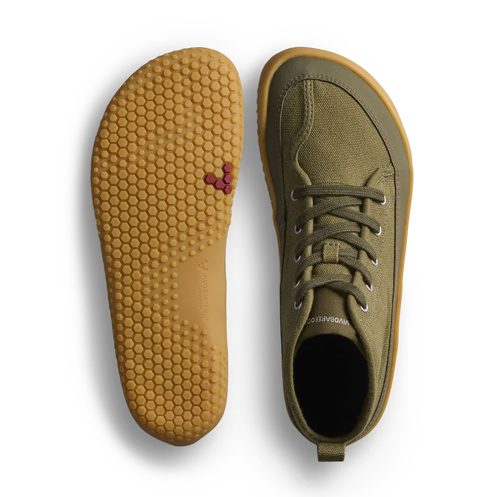 Vivobarefoot Gobi Utility Juniors Dark Olive Best Low Hiking Shoes