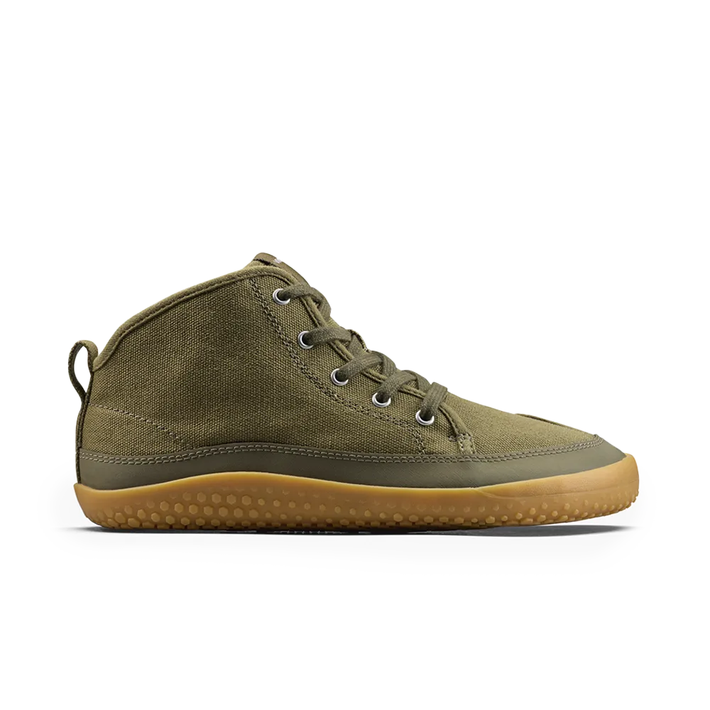 Vivobarefoot Gobi Utility Juniors Dark Olive Stretching Synthetic Climbing