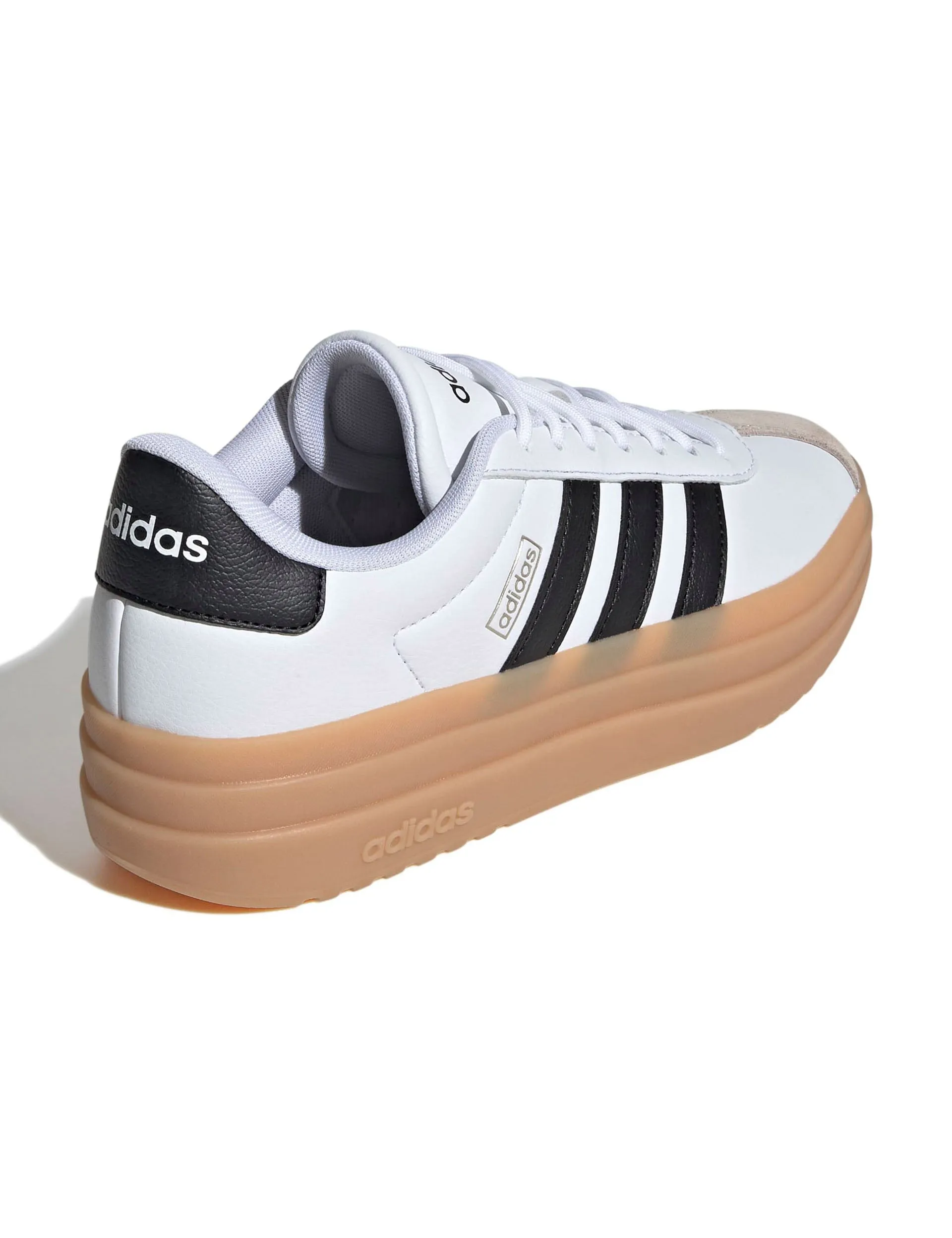 Original Adidas Shoes VL Court Bold Shoes - Cloud White/Core Black/Wonder Beige