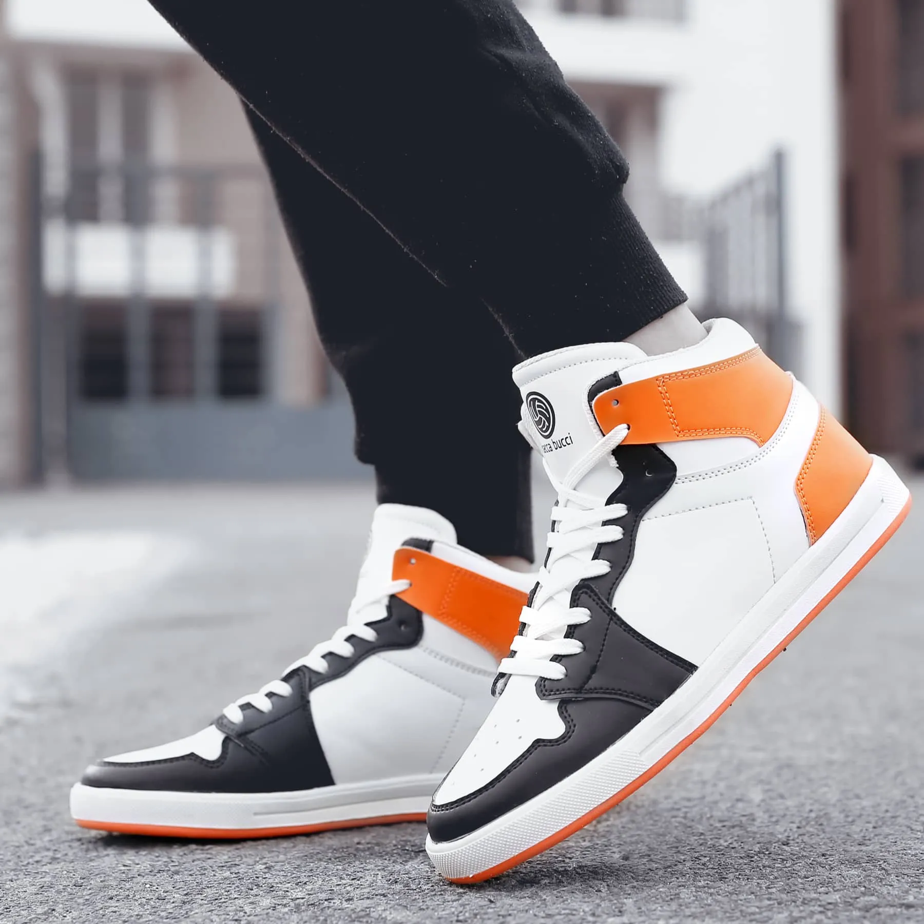 Bacca Bucci Boys or Girls Streetwear Flat Heel High-top Fashions Sneakers (Age : 8 Years to 12 Years) Good Walking Shoes For Seniors