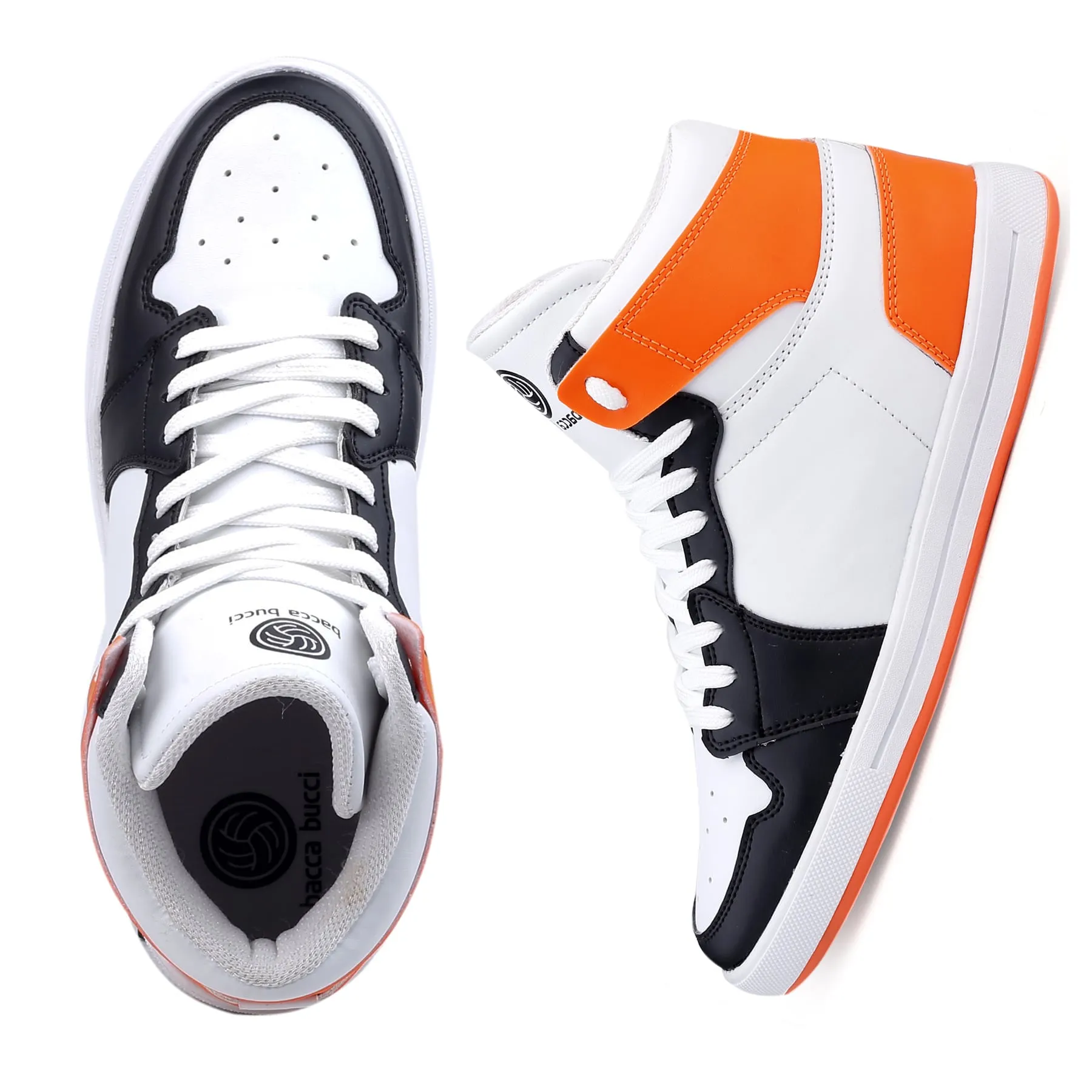 Bacca Bucci Boys or Girls Streetwear Flat Heel High-top Fashions Sneakers (Age : 8 Years to 12 Years) Best First Shoes For Walking