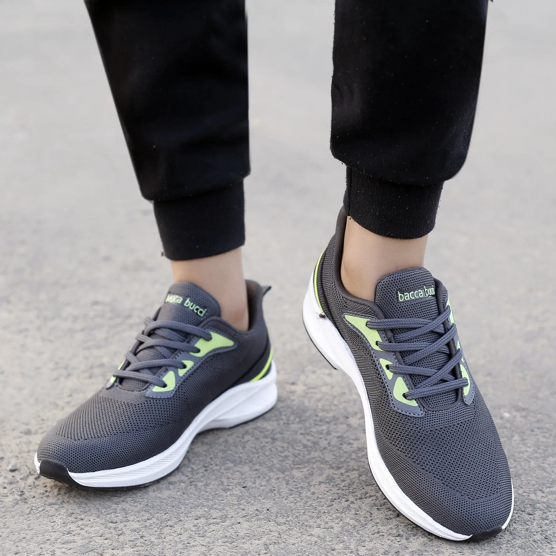 Bacca Bucci Boys or Girls Essential Knit Running Sports Shoe (Age: 8 year to 12 years) Walking On Concrete Best Walking And Running