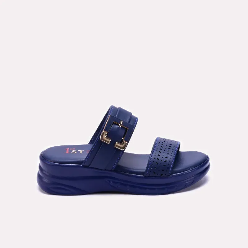Baby Blue Casual Slippers 0730300 Shoe Land Flats