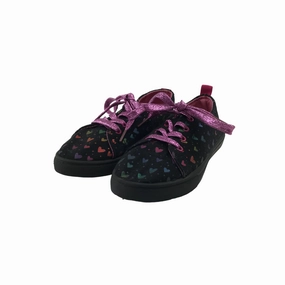 Nanette Lepore Trainers Size 1 Black Multicoloured Heart Print Size 6 Casual Shoes