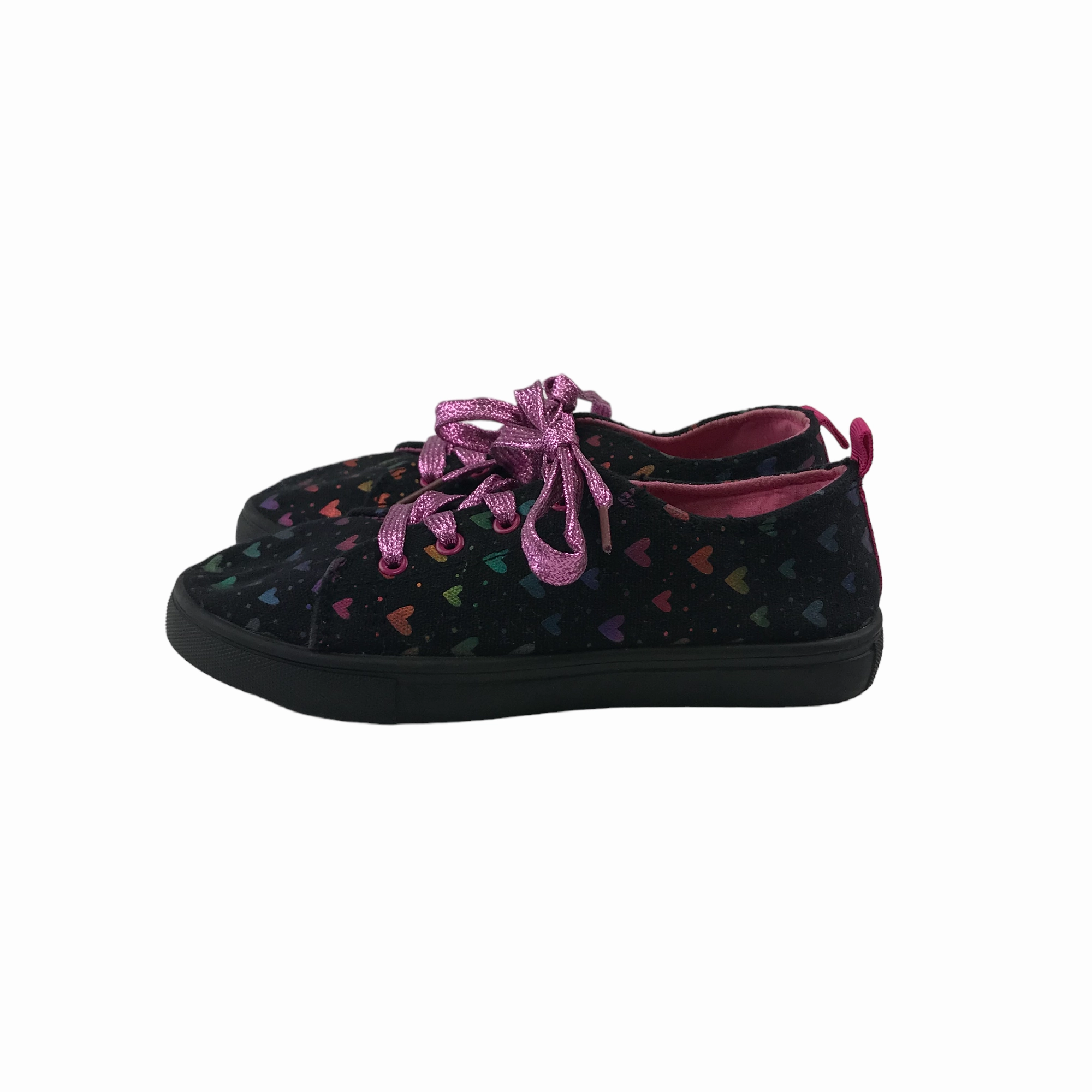 Nanette Lepore Trainers Size 1 Black Multicoloured Heart Print Originals Sl 72 Rs Casual