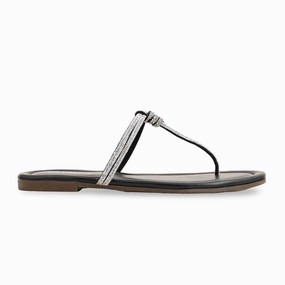 Black Casual Chappal For Women CL1959 Princess Casual Shoes