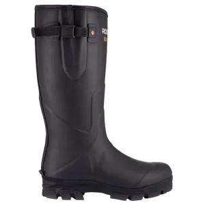 Brown Riding Boots Walkabout Tall Side Adjustable 5mm Neoprene Insulated Wellington Boots