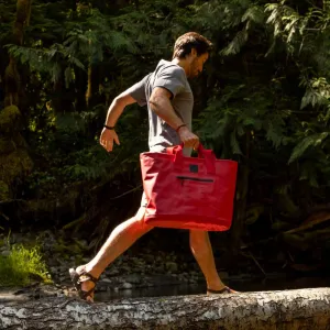 High Ankle Waterproof Shoes Waterproof Tote Bag 33L - Berry Red