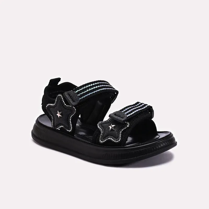 Flats Shoe Carnival Black Casual Sandal 0721073