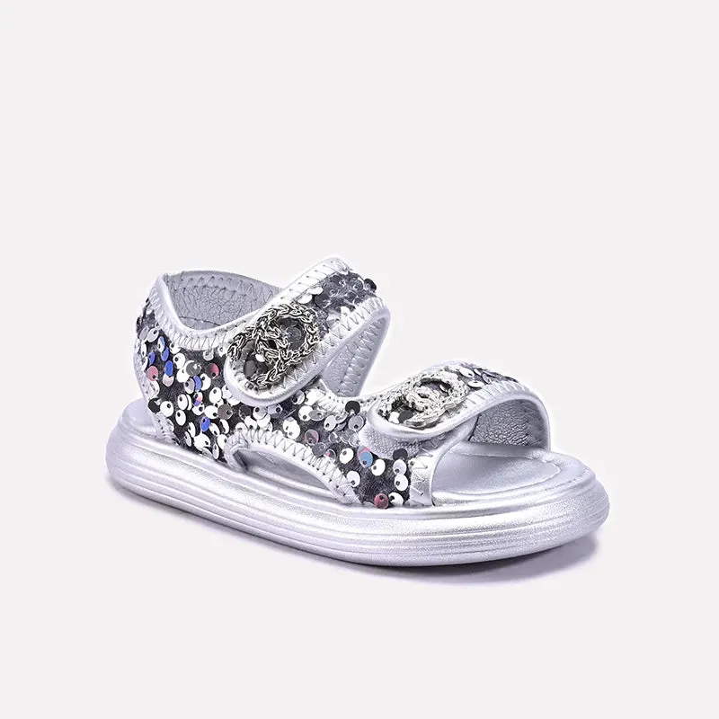 Casual Sandal Gray 0721011 Flat Ankle Strap Shoes